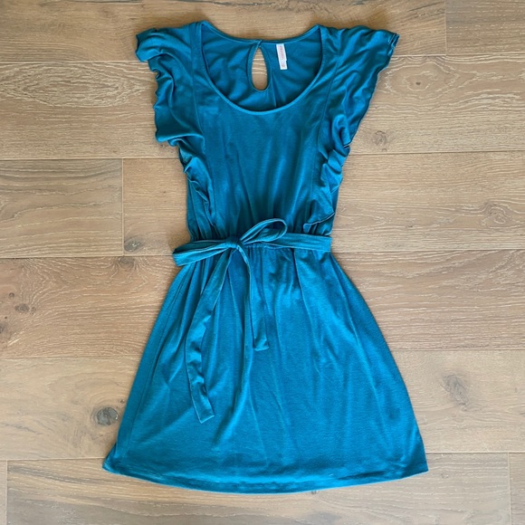 Ruffle front short dress - Picture 1 of 3